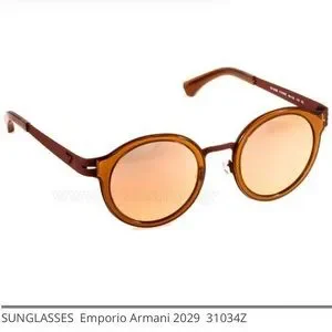 Accessories | Emporio Armani Exchange Mirrored Round Brown 